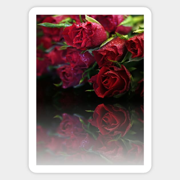 Bouquet of Swetheart Roses Sticker by gracethescene